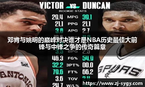 邓肯与姚明的巅峰对决谁才是NBA历史最佳大前锋与中锋之争的传奇篇章