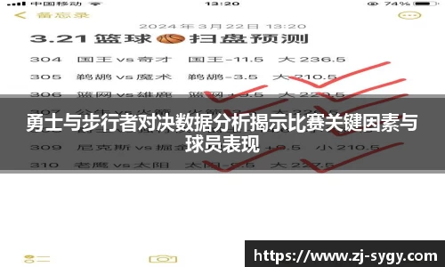 勇士与步行者对决数据分析揭示比赛关键因素与球员表现